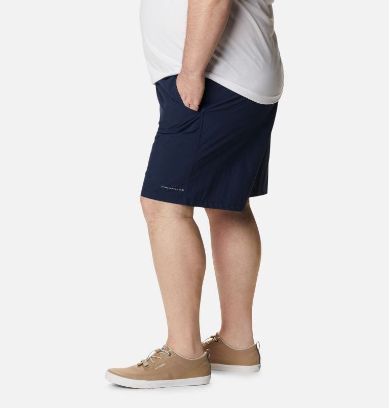 Men's Columbia PFG Backcast III Water Shorts Navy | Plus Size CA-Q03A5